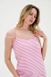 Ночная сорочка из кулирки Оливия / Розовая полоса